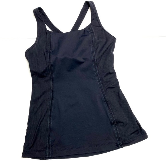 LULULEMON Get Fit Tank Cross Strap Back Top in  Black - Picture 6 of 9